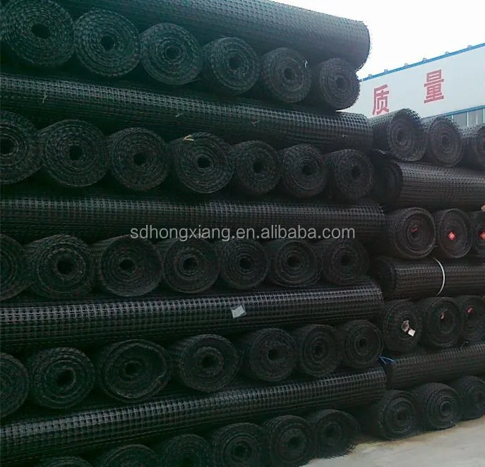
PP uniaxial plastic geogrid for road reinforcement 