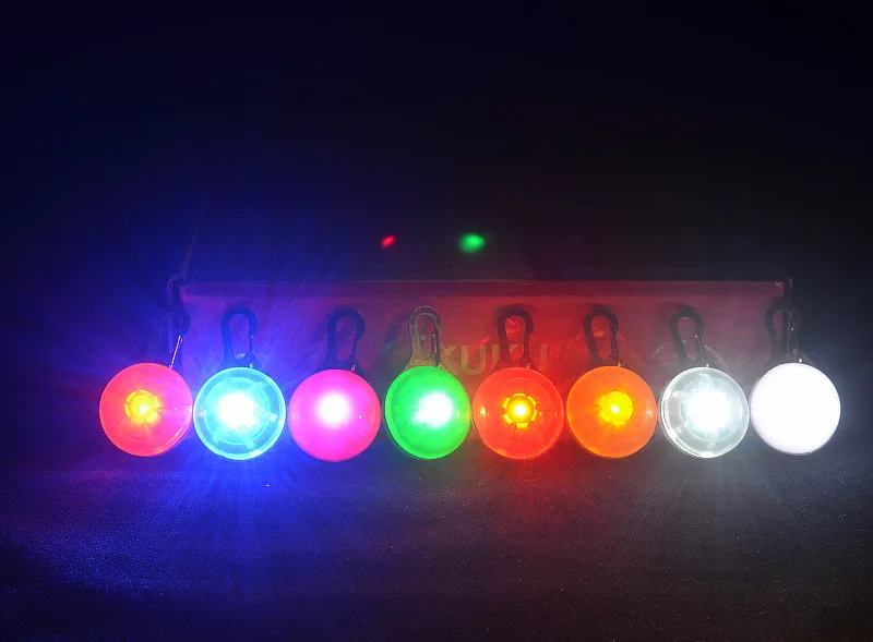2021 New wholesale colorful safety pet/dog USB rechargeable led name tag light