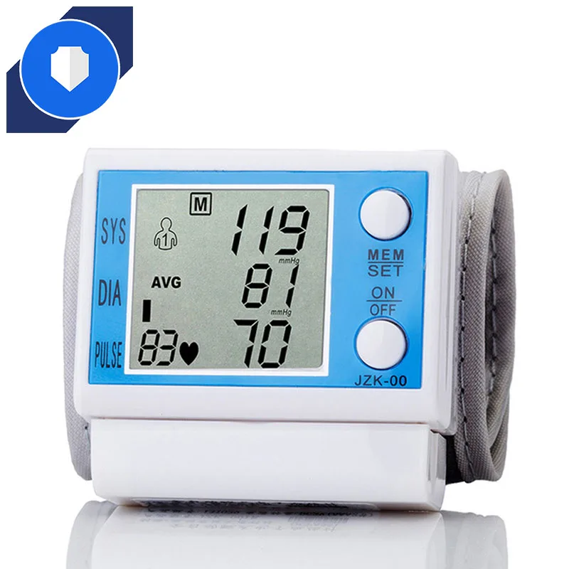 
Цифровой тонометр на запястье, прибор для измерения артериального давления, пульсометр, сфигмоманометр, манжета, мониторы для здоровья 