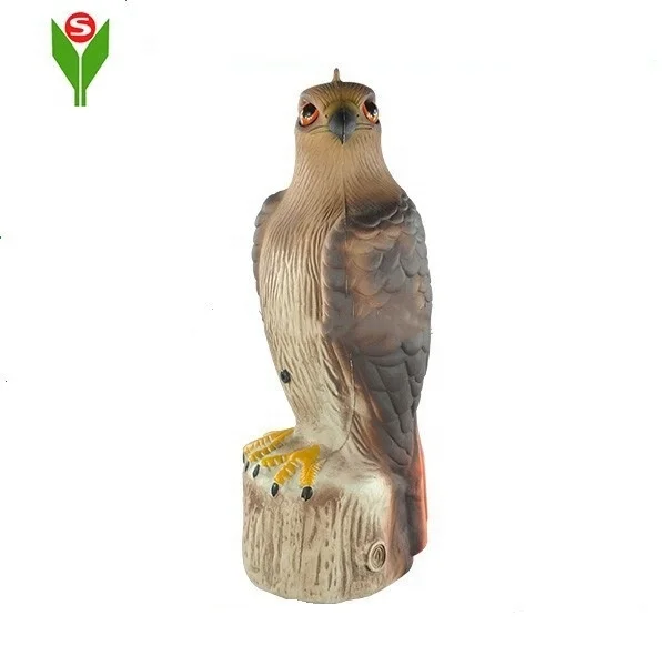 Plastic Outdoor Hawk Decoy for Hunting and Garden Use