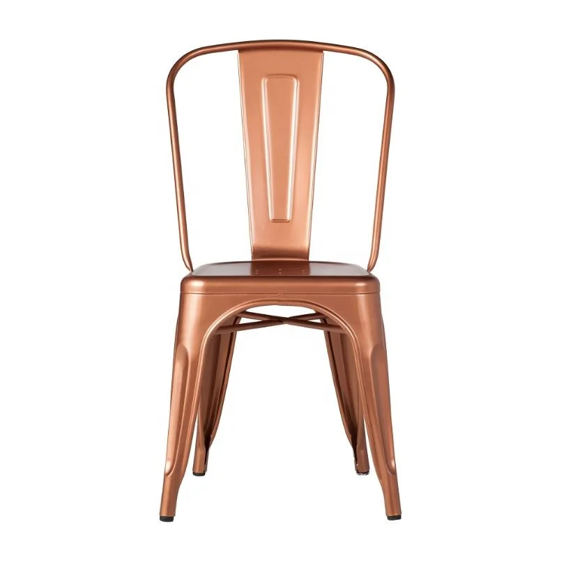 Старинные медные металлические стулья для ресторана в промышленном стиле винтажные Tolixs металлический медный Бронзовый промышленный обеденный стул