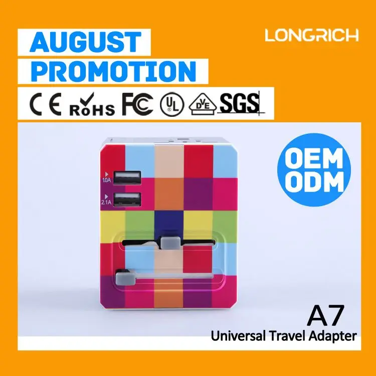 Longrich плавленого британский стандартный 3-контактный плагин горячей 12v 1.5a адаптер гнездо