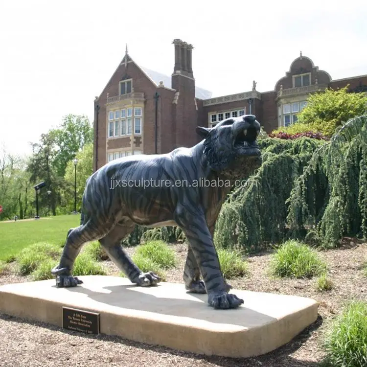
outdoor garden life size bronze tiger 
