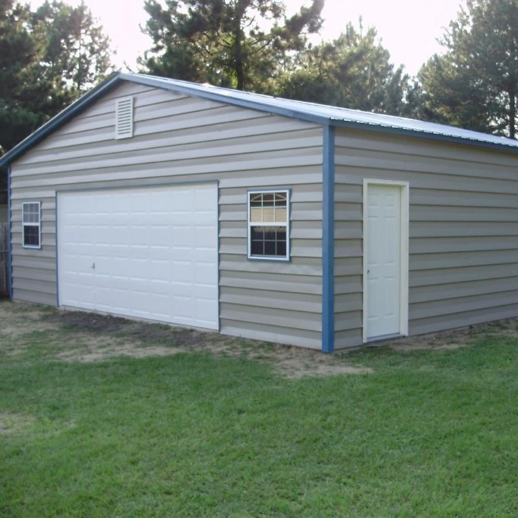 Strong portable building prefab garage apartments for two car parking