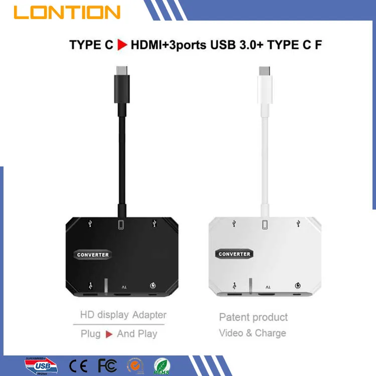
Multiport usb 3.1 type c docking with PD function 