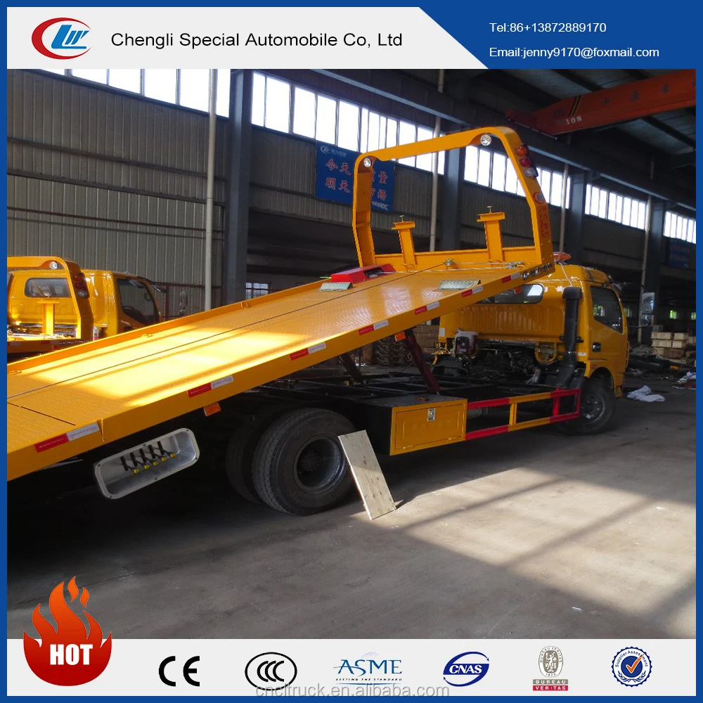 DONGFENG 5tons sliding platform wrecker tow truck