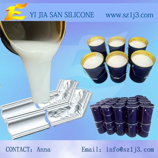 Жидкость RTV-2 силиконовая для штукатурки потолка литье