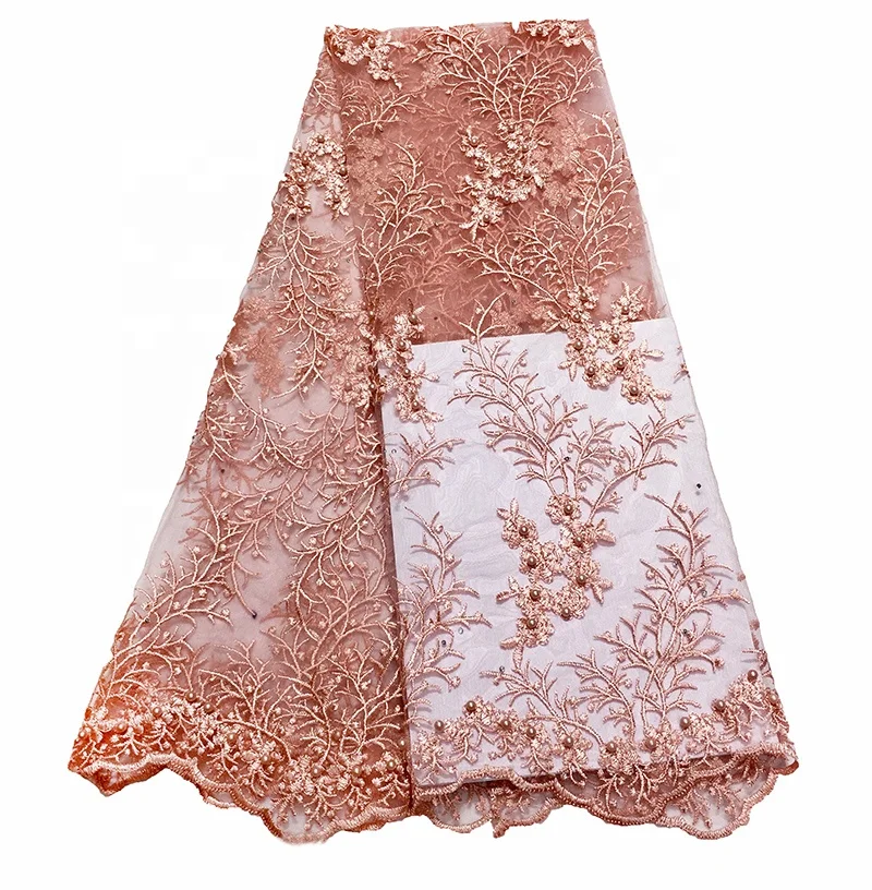 wholesale China high quality material african net embroidery lace fabric