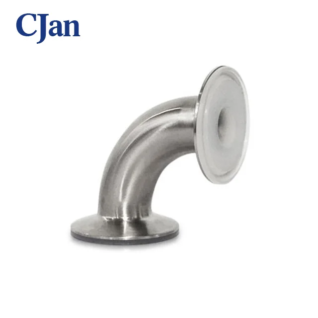 
PFA lined 90 degree elbow with tri-clamp fitting 