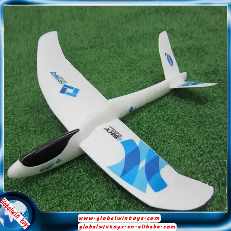 V- Tail Gw-t132 490mm Hand Launch Aircraft Epo Foam Plane Glider Toy Diy Rc Airplane for Kids