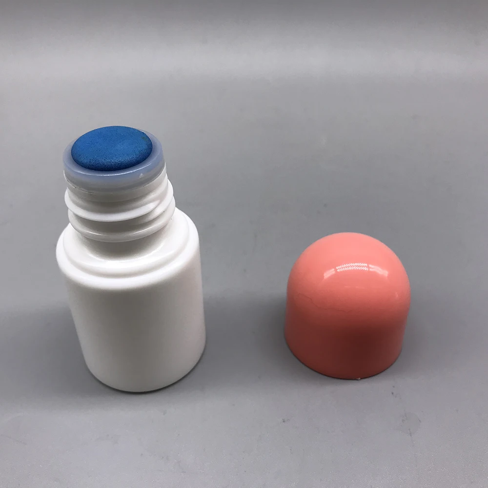 30ml PET Plastic Bottle Empty Liquid Sponge Head Applicator Bottle for Skin Care Scalp Hair Care