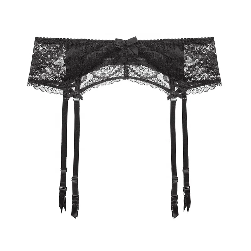 Sexy temptation lace ultra-thin wide-width perspective transparent garter garter clip