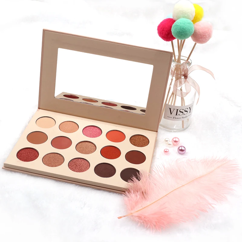 OEM/ODM Label Cosmetics 15 Colors Cosmetics make your own brand eye makeup matte eyeshadow