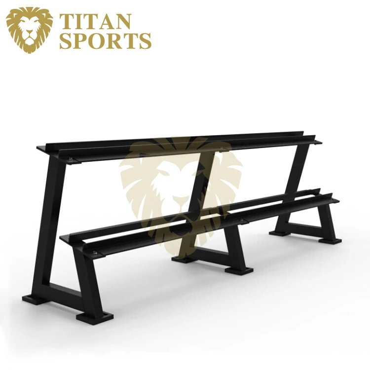 Rubber hex dumbbell weight set with rack