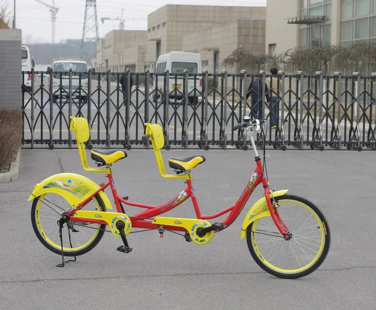 24' tandem bicycle with two seats for sightseeing riding P2-24