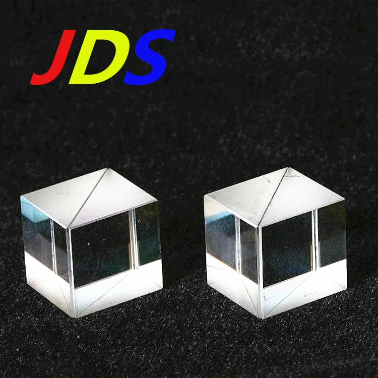 JDS polarization beam splitter cube optic glasses prism, quartz prism