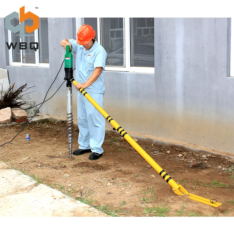 Ground Screw Mini Electric Pile Driver for fence WBQ HD-03