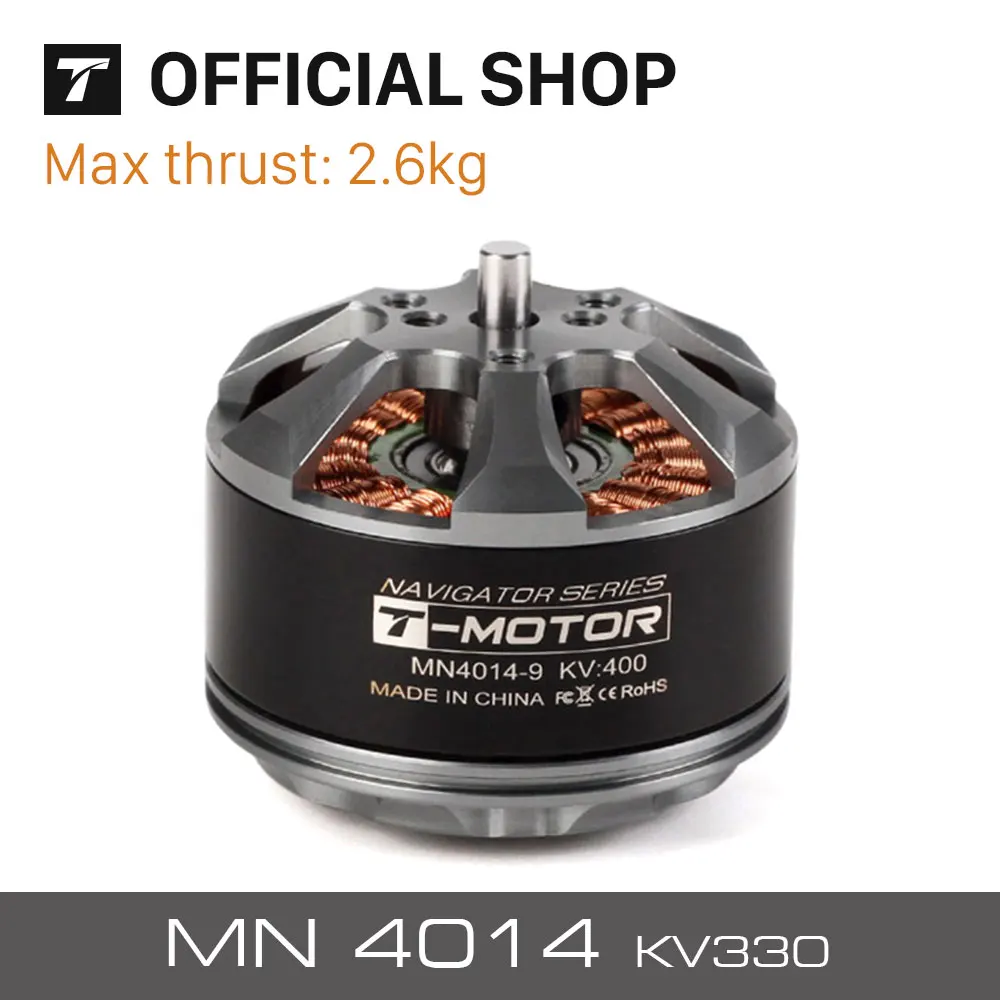 T-MOTOR MN4014 400KV 330KV brushless dc motor for quadcopter for rc drone motor high power brushless dc motor waterproof