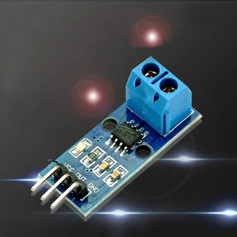 Hall Sensor 20A Range ACS712 ELC-20A Module Current Sensor Module( bend needle)