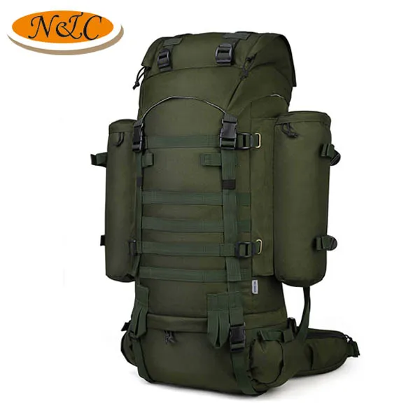 Cheap Price Customize 65L hiking backpack bag tactical molle rucksack for camping traveling