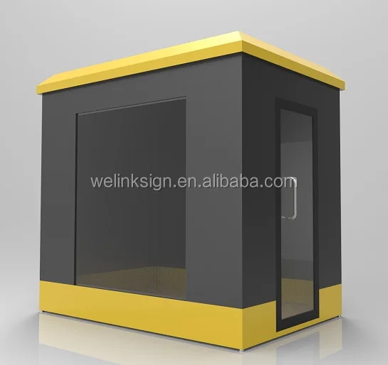 Sheet metal outdoor kiosk for retail promotion