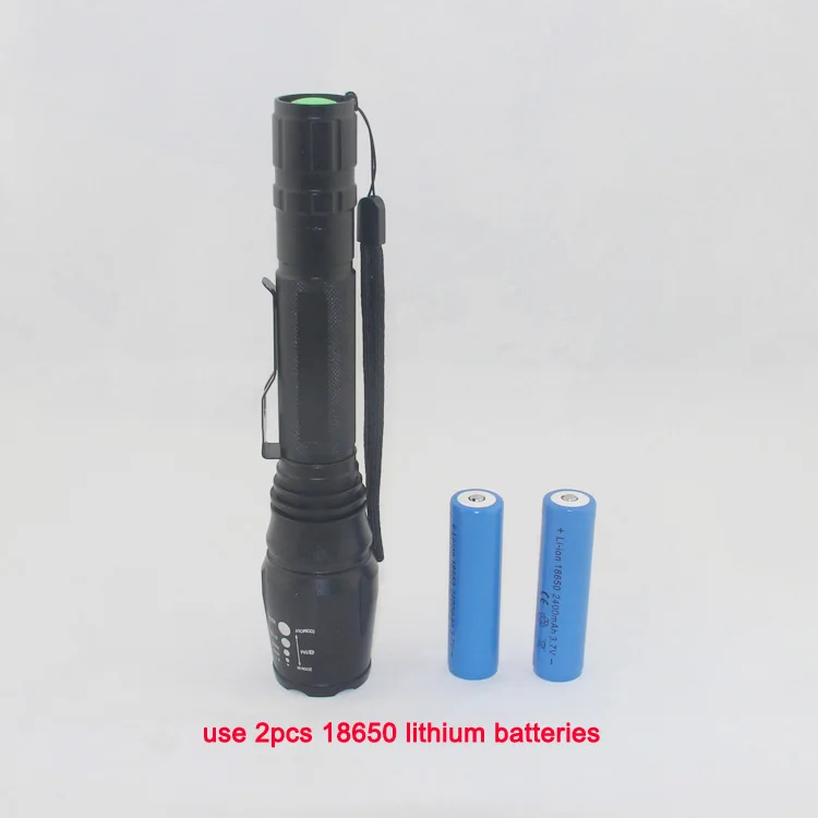 High power zoom adjustable LED flashlight tactical