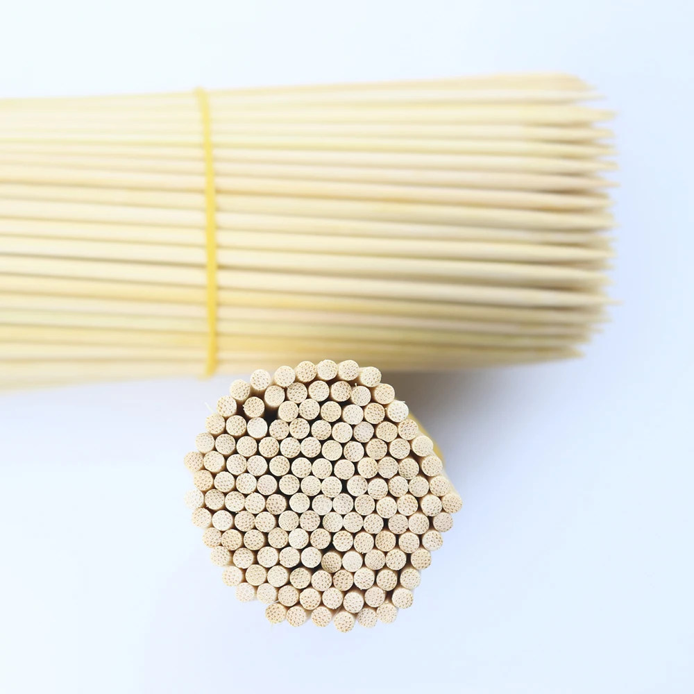 20cm 25cm 30cm disposable bamboo BBQ round meat skewer stick