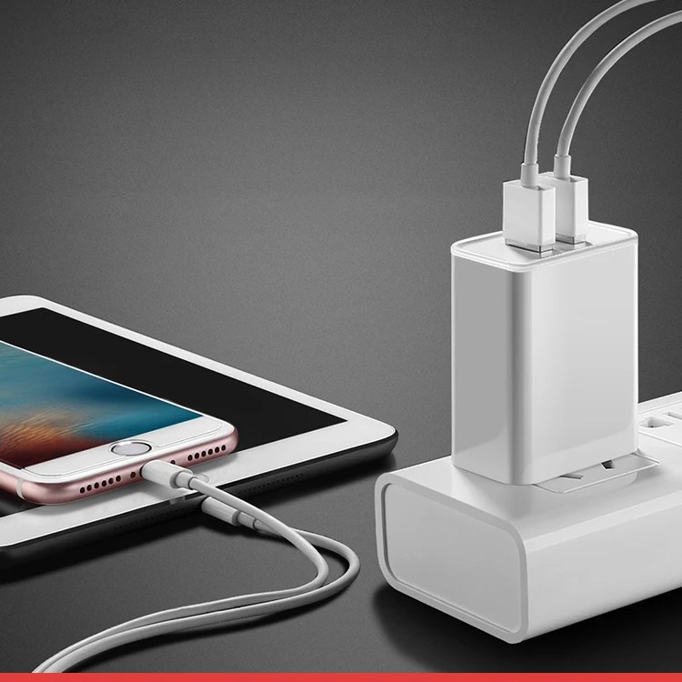 5 В V 2.4A зарядное устройство двойной порт USB Мобильный телефон портативное зарядное устройство