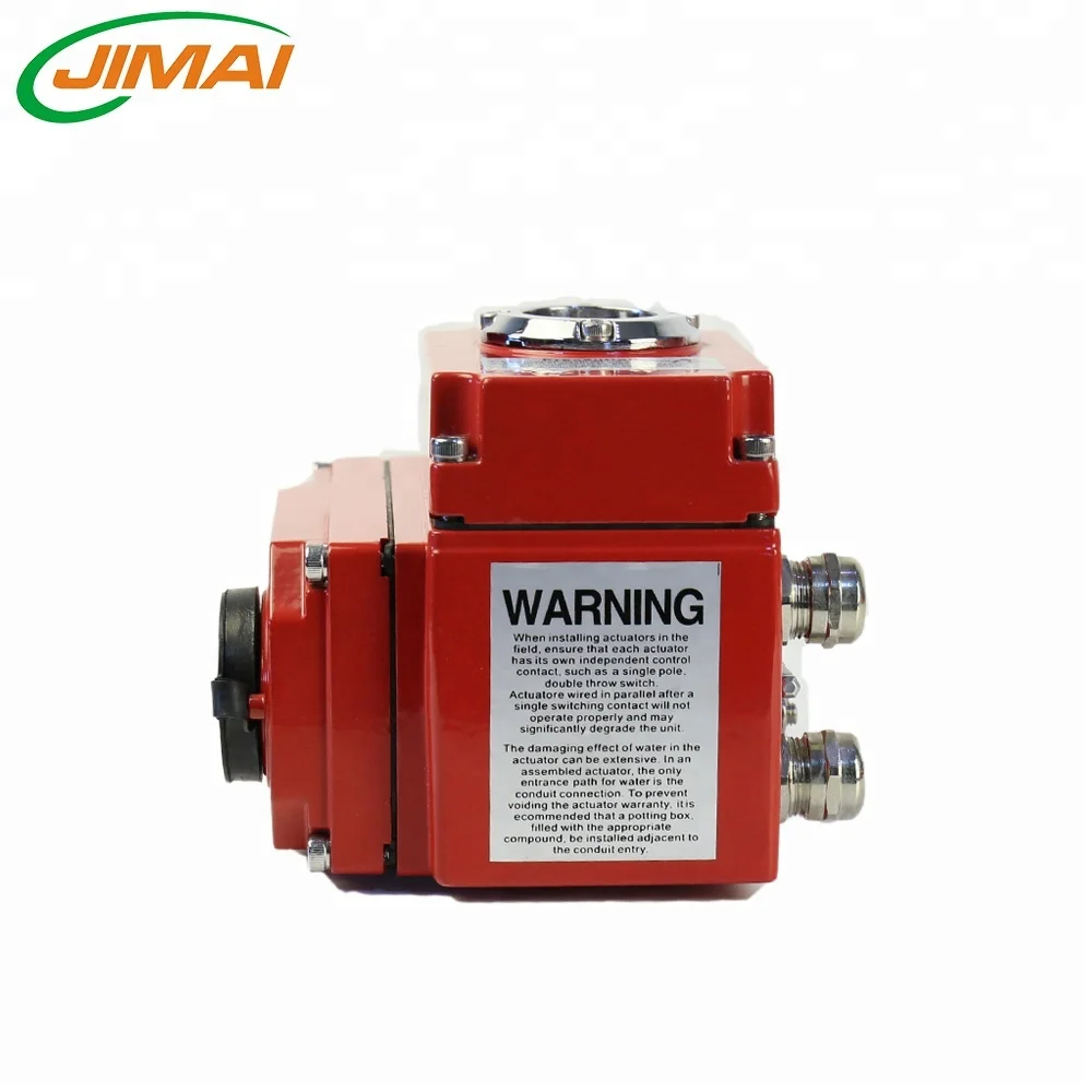 
Jimai factory JMO Motorized Butterfly Valve 24VDC/220V/380VAC electric actuator 