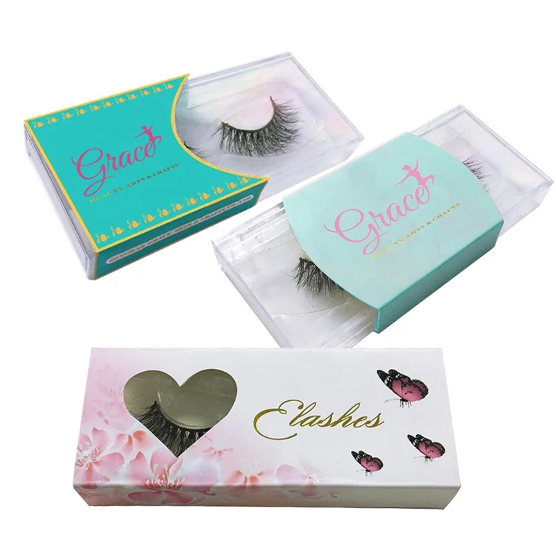 make your own brand custom lash packaging eyelash box private label luxury custom false eyelash sleeve with transparent acrylic case