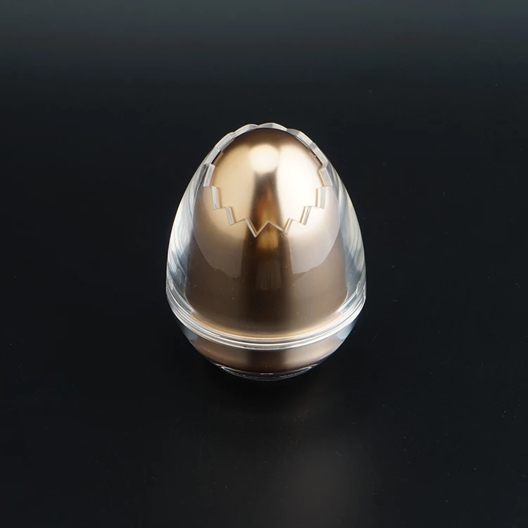 Customizable  acrylic egg shape skin care cream jar