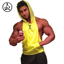 ZYZZ Bodybuilding Stringer Hoodies Men Gym Stringer Hoodie Fitness Fitness Tank Top Cotton Camisetas de tirantes hombre GASP