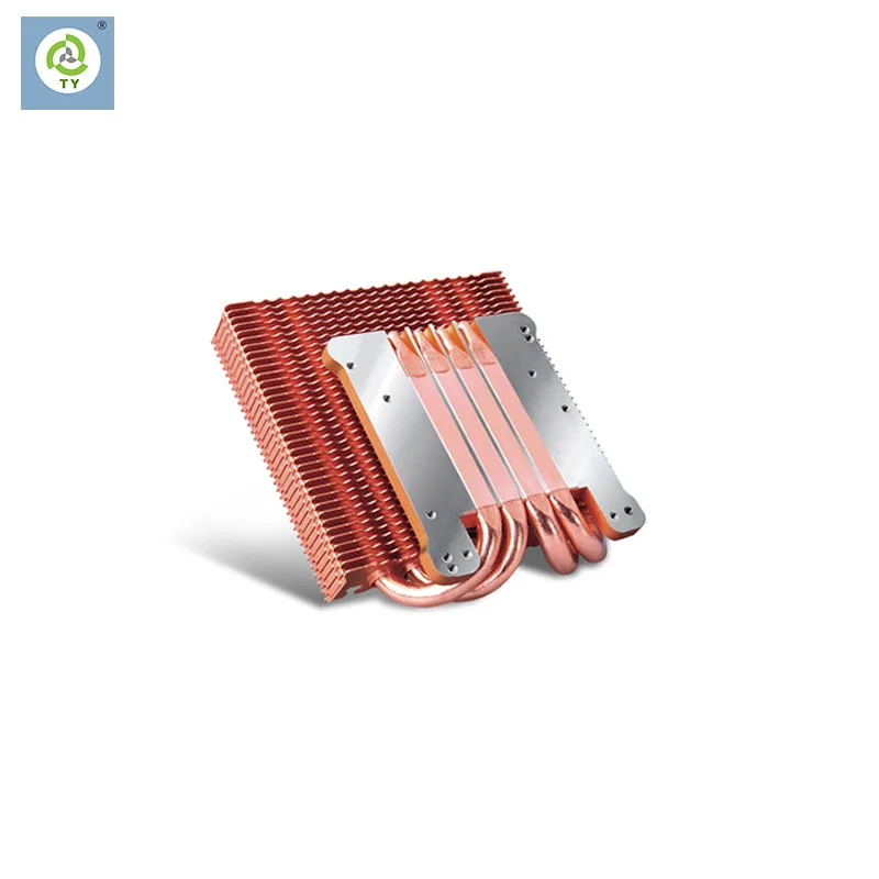 
CPU Heat Pipe Welding Radiator High Power Computer Radiator Industrial computer servers buckle FIN heat pipe radiators 