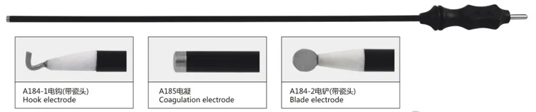 small incision laparoscopy monopolar electrode for HF generator