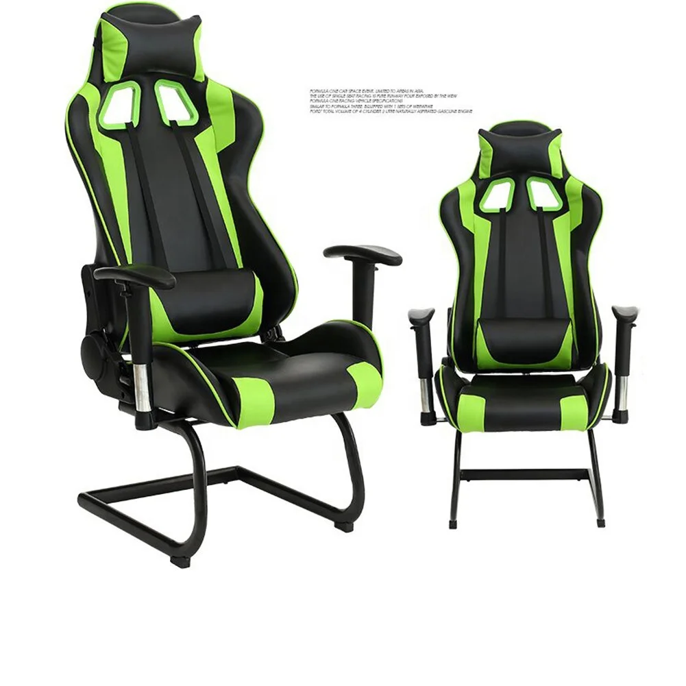 New High Back Racing Car Style Bucket Seat Office Desk Gaming Chair without wheels Chairs For Video Games Rolling Office Chair