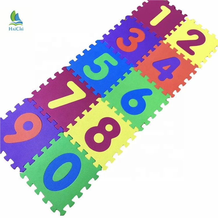 60cmX60cm Size Soft EVA Foam Baby Children Kids Play Mat Alphabet Number Puzzle Mat
