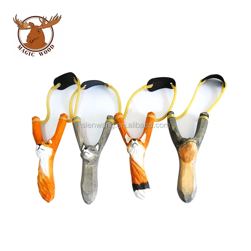 
Factory Direct Wooden Rubber Human Slingshot antelope 