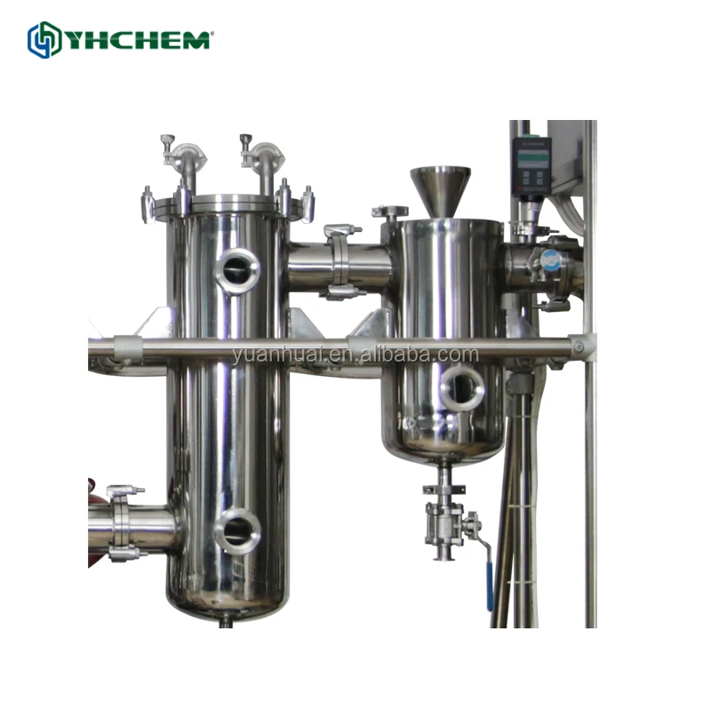 YHCHEM YMD-2S 20l/h Inputs Capacity Wiped Film Evaporator Manufacturers Molecular Distillation From China