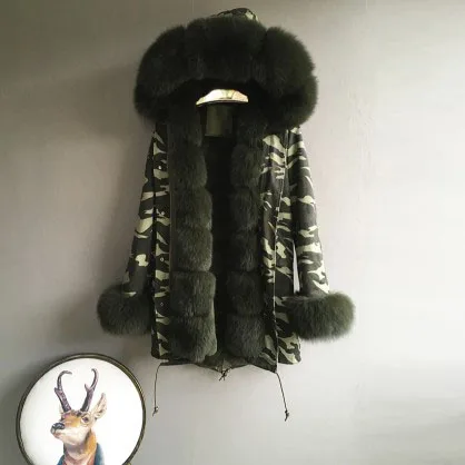 Hot New Products parka real fur of High Quality