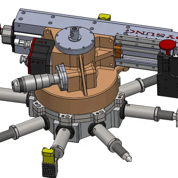
FDG1650 Flange Facer ID Mount Flange Facing Machine For Wind Power Plant Face Machining 