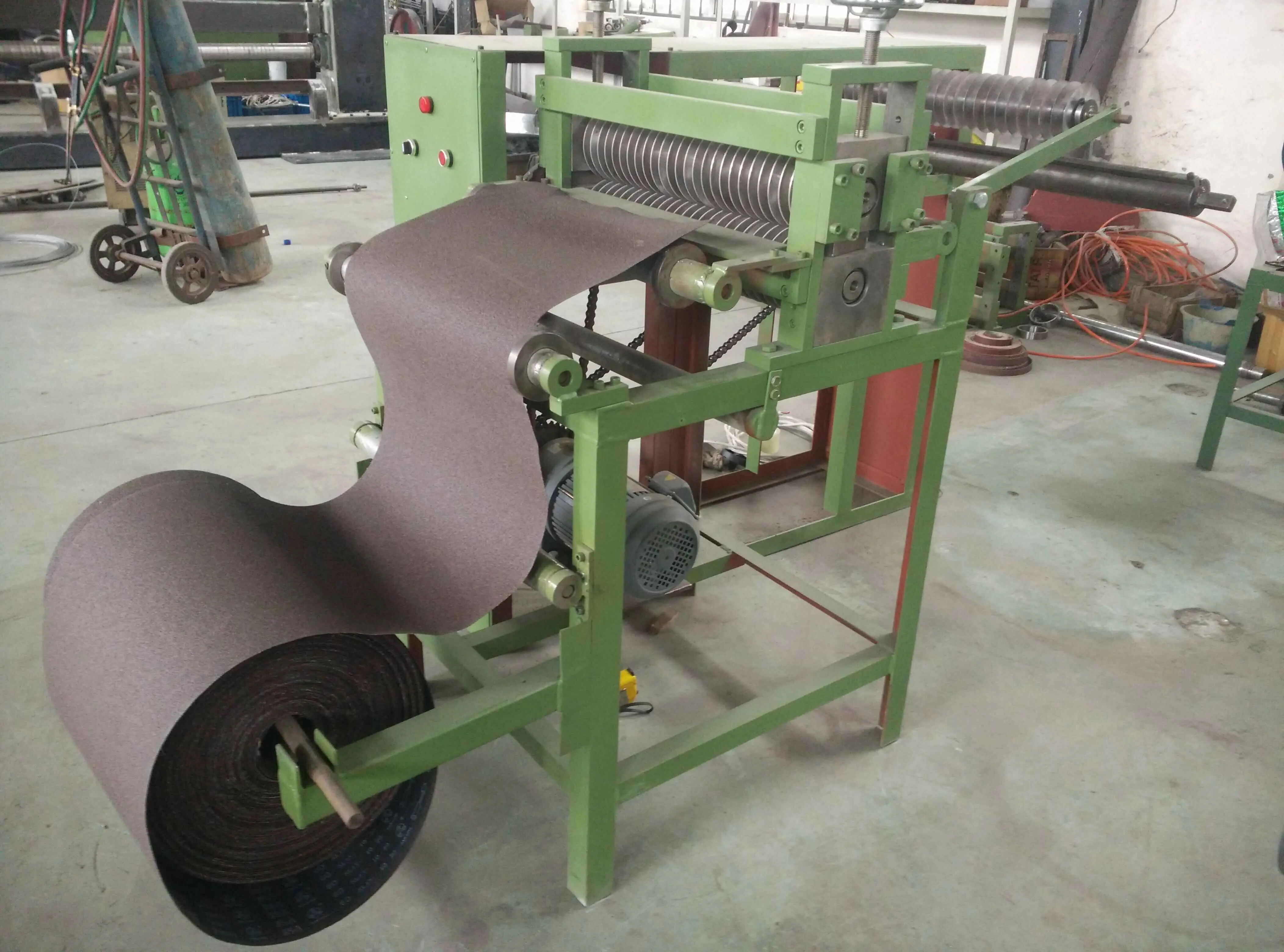 higher quality Abrasive cloth  roll slitting machine