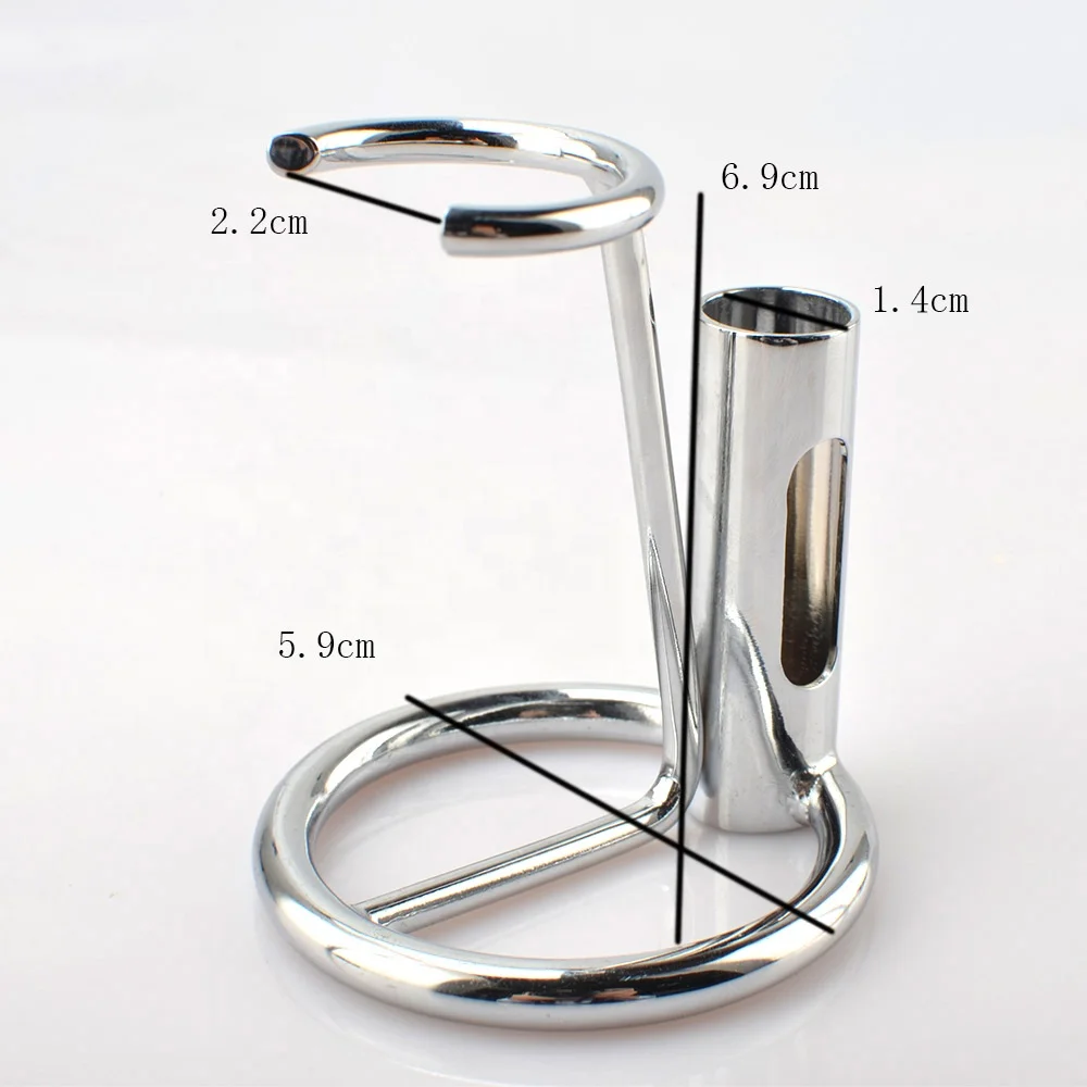 High Quality Chrome Matte Black Shaving Razor and Brush Stand Safety Razor Stand