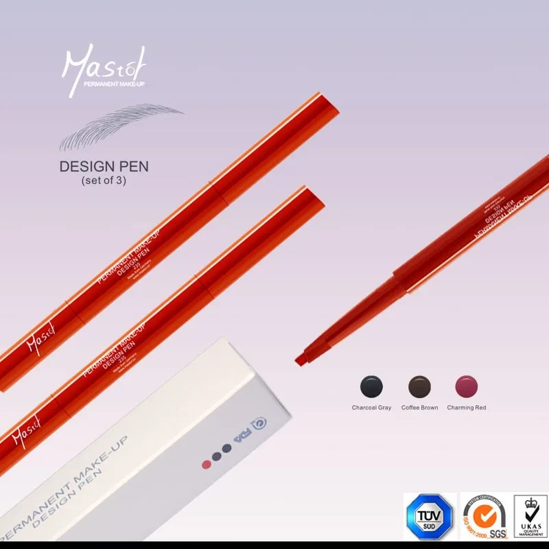 Mastor Permanent Makeup Tattoo Kit Anti Water Eyebrow Lip Pencil