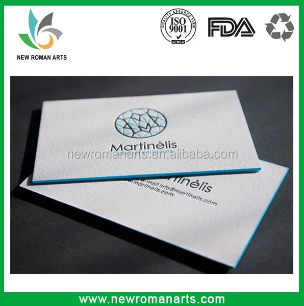 Customized Beautiful Design Business Card Printing Deboss/Emboss,White Background Luxury Foil Stamping Paper Card