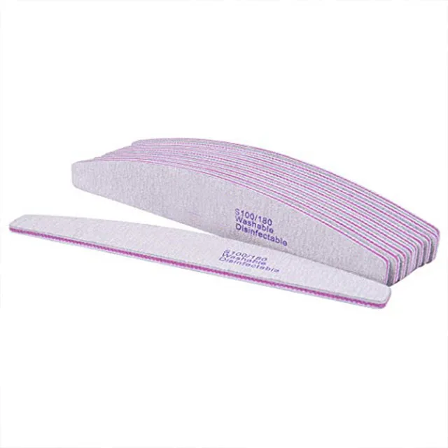 professional half moon zebra nail file emery board nail file