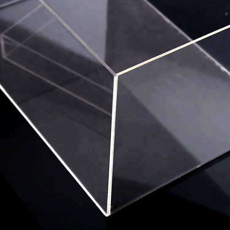 
Custom Acrylic Square Rose transparent luxury clear acrylic flower box 