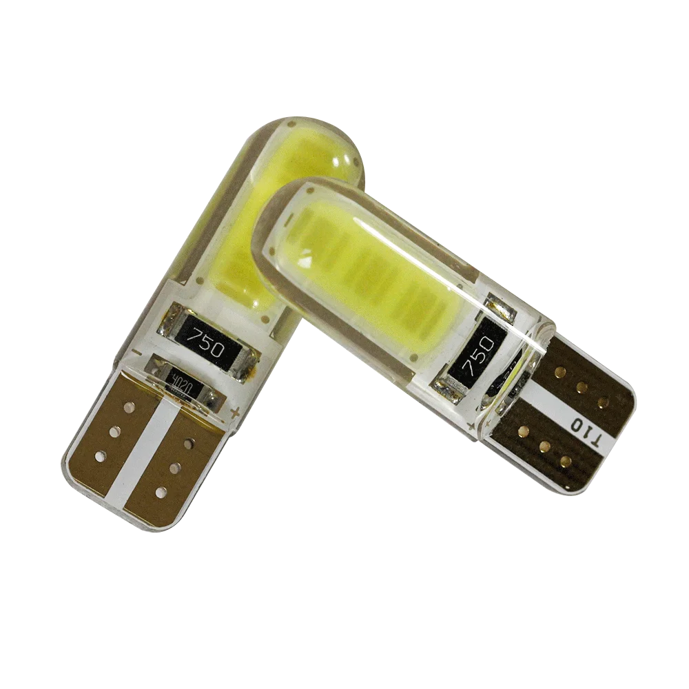 KEEN newest silicone T10 led cob bulbs 194 168 w5w 6smd car auto interior reading light clearance parking lights bulb