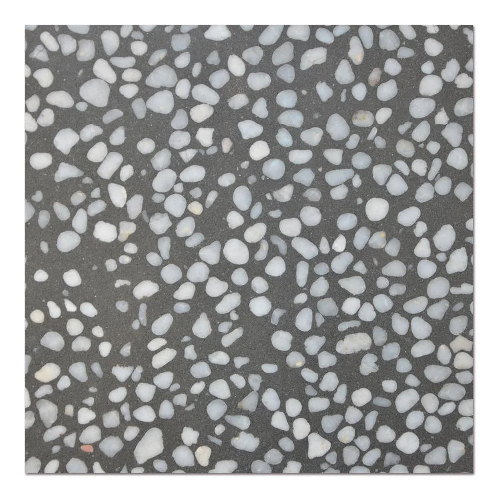 Samistone Grey Black Polished Cement Cheap Terrazzo Flooring Tiles For Indoor or Outdoor Decoration Price