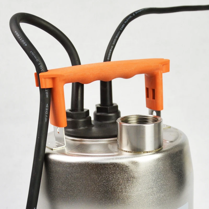 
1/3 hp compact structure clear water dirty water 1.25 inch outlet submersible stainless steel pump 