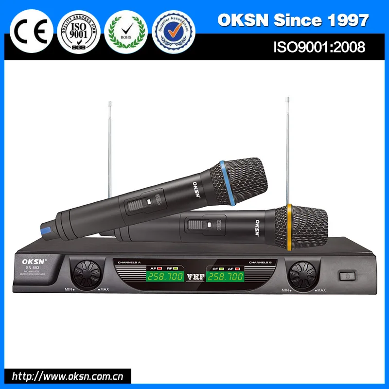 Многофункциональный SN-683 профессиональный микрофон fm-передатчик-приемник беспроводной для оптовая продажа